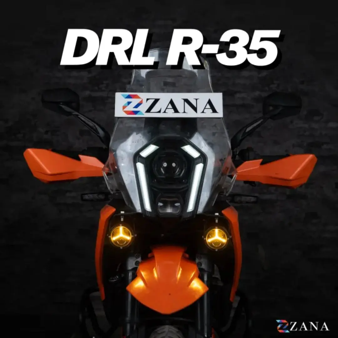 Zana Universal Led Fog Light Drl R-35 – 70W Motorcycle Auxiliary Lights (9000 Lumens, Remote Control, Ip68 Waterproof) 1