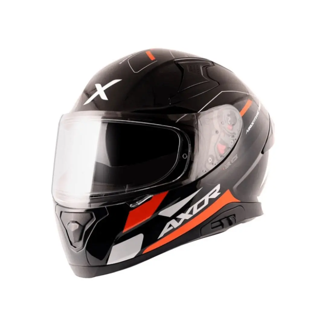 Axor Apex Turbine Gloss Black Orange Helmet 1