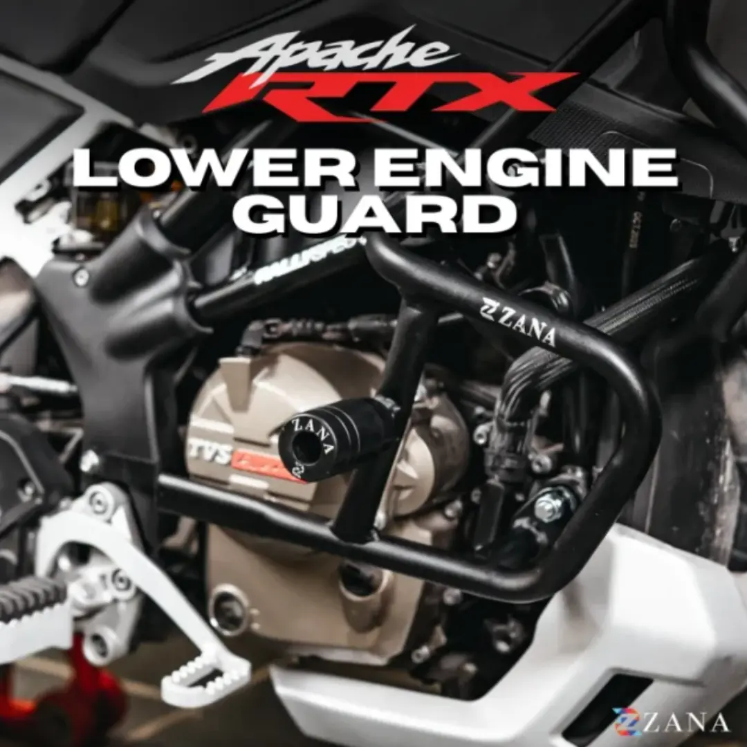 Lower Crash Guard With Slider For Tvs Apache Rtx 300 | Zana 1