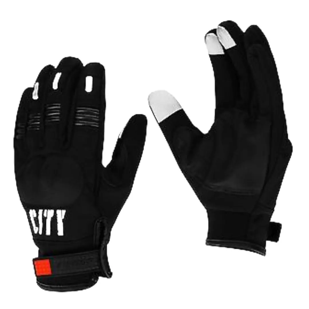 City Motorcycle Riding Gloves – Black 1