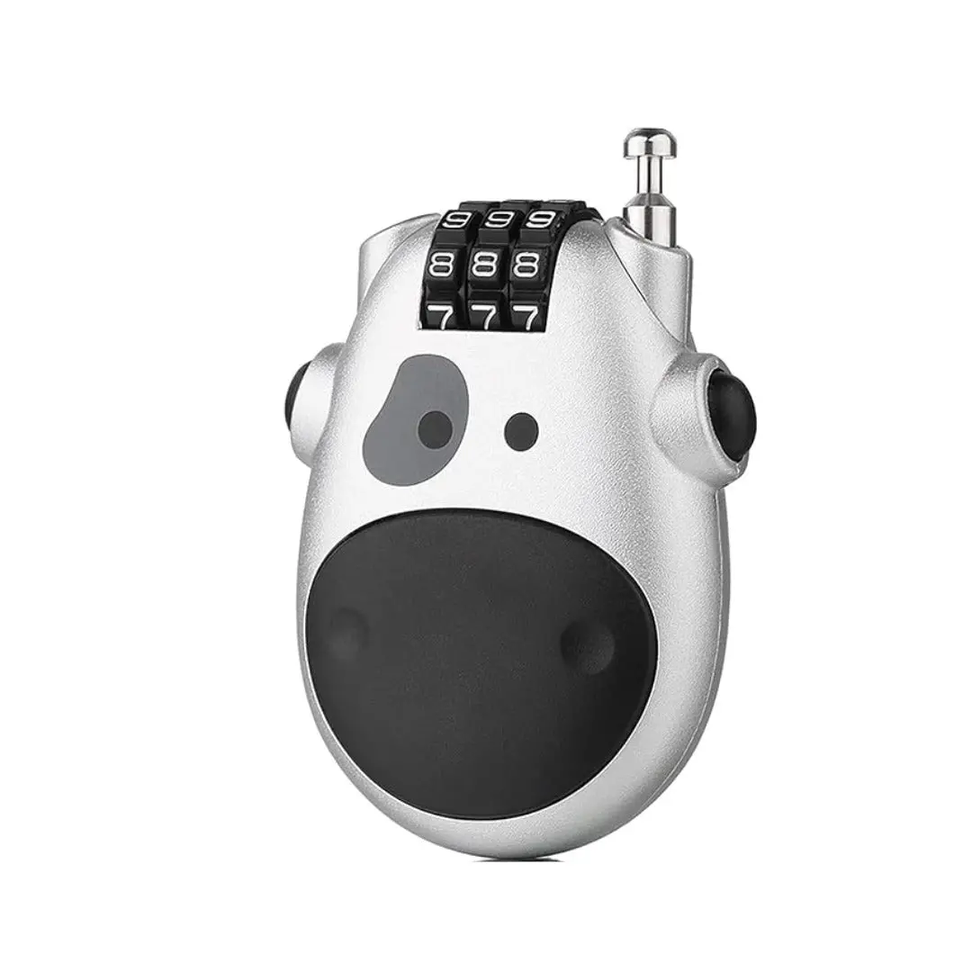 Bsddp Retractable Helmet Lock Loc11276 – Ridex Type Number Lock (Silver) 1