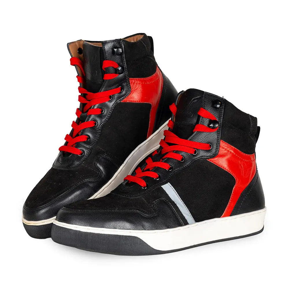 Urbane - Motorcycle Riding Sneakers (Black/Red) 1