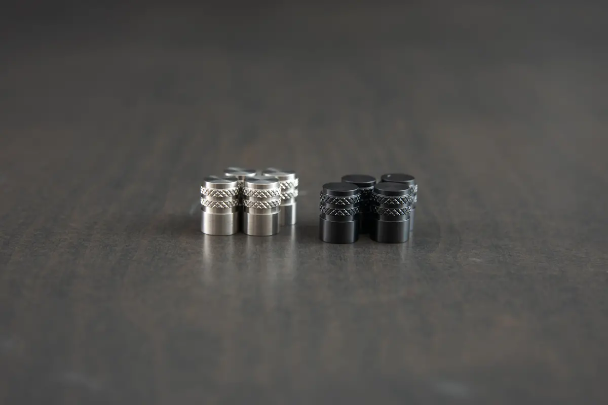 Obsessed Garage Titanium Valve Stem Caps 1