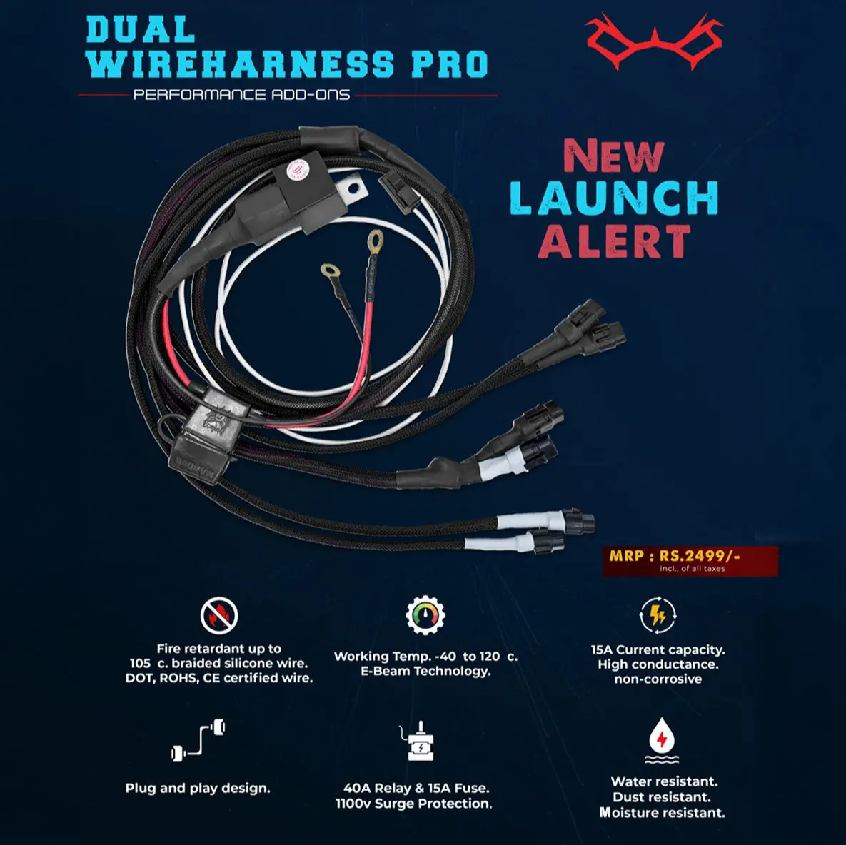 Maddog Dual Wire Harness Pro – Independent Control For Dual Light Pairs | Plug & Play 1