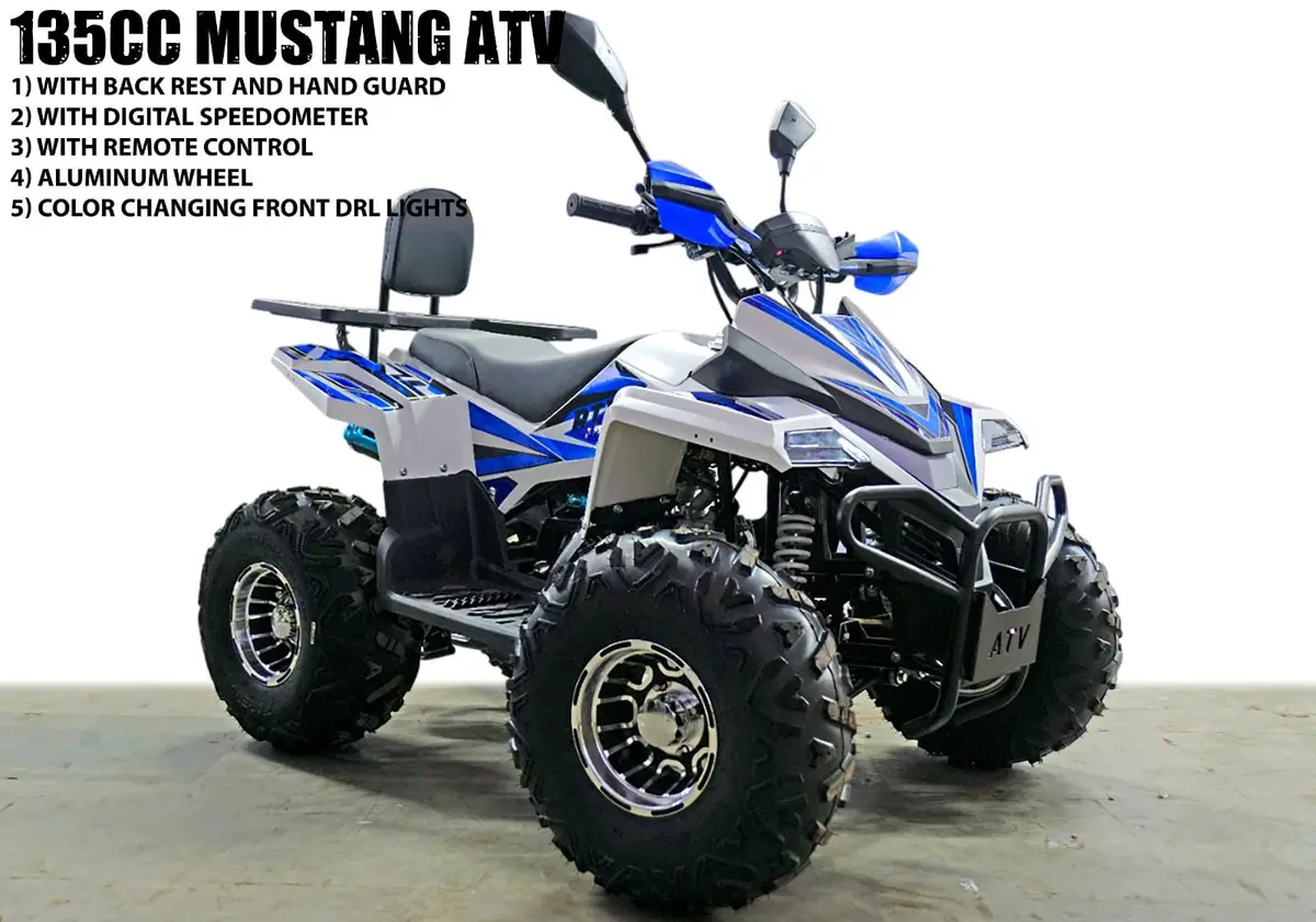 135Cc Petrol Mustang Atv Quad Bike | 4-Stroke Automatic Off-Road Atv For Kids & Adults 1