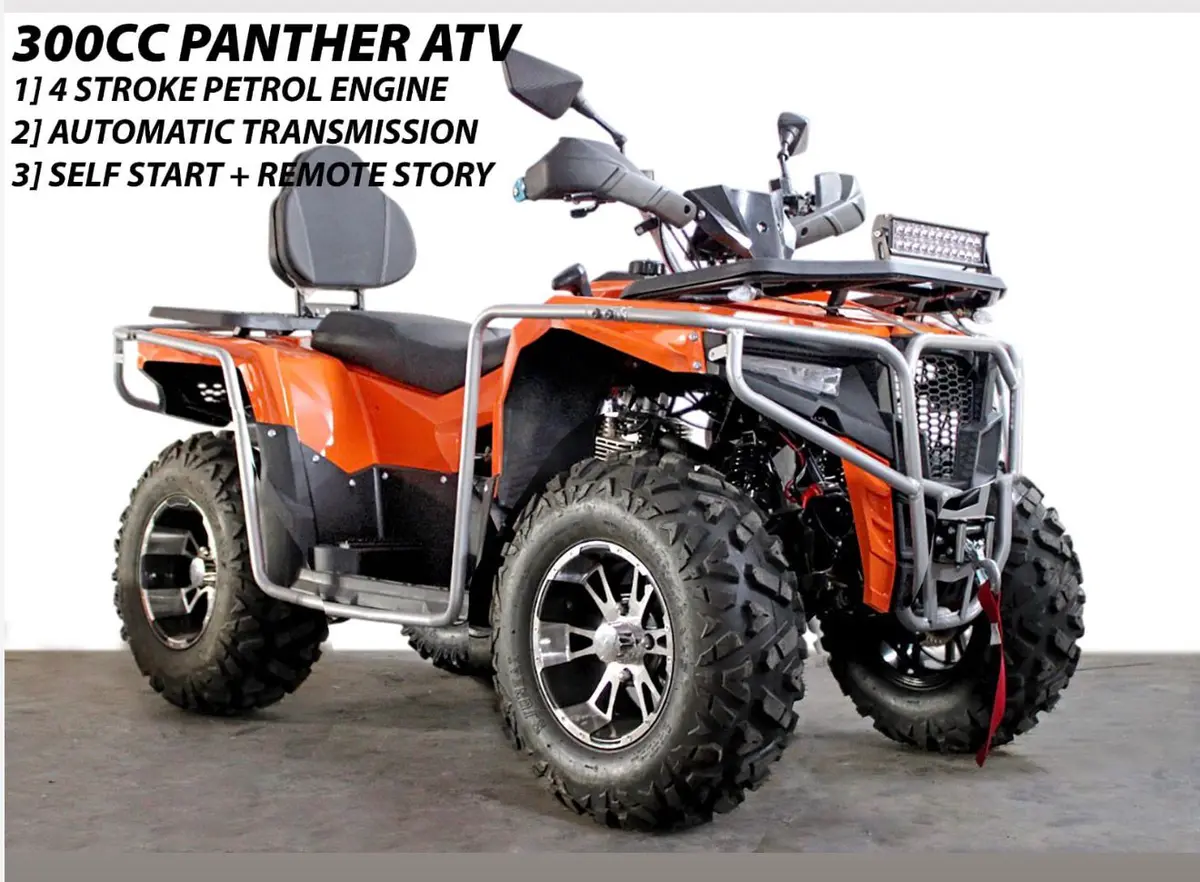 300Cc Panther Atv Quad Bike | 4-Stroke Off-Road Petrol Atv With Electric Start & Winch 4