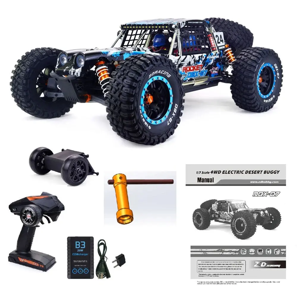 Zd Racing Dbx-07 1/7 6S Brushless Rc Desert Truck Kit Rtr 2