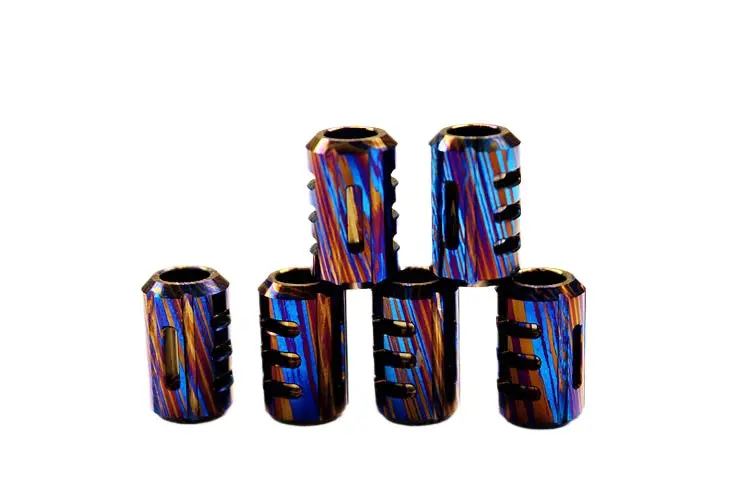 Color Titanium Alloy Tritium Tube Keychain Self-Luminous For 25 Years 1