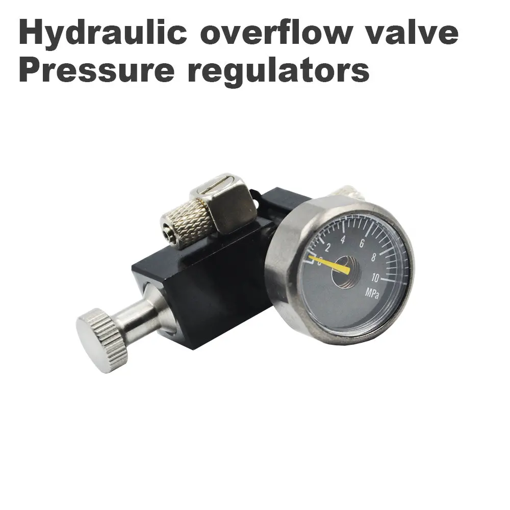 Overflow Valve  Hydraulic Pressure Gauge For 1/12 Rc Excavator Bulldozer Huina Diy Parts 1