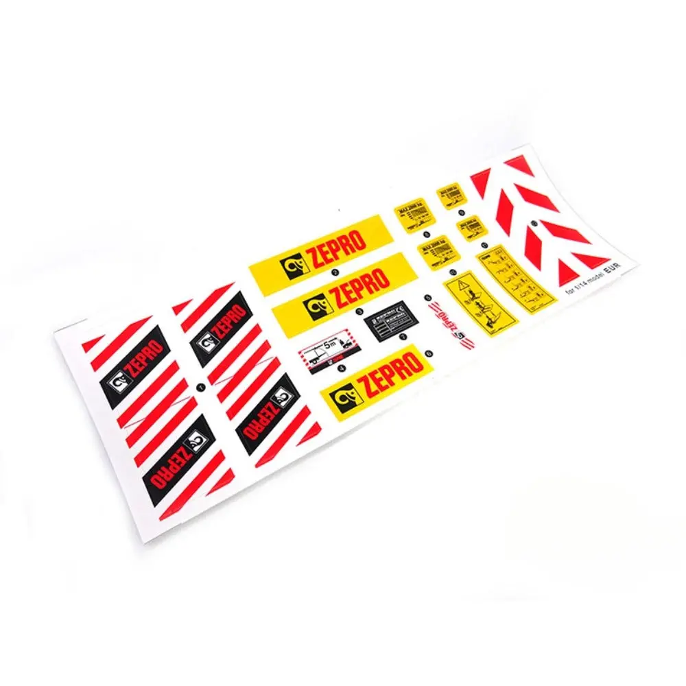 1/14 Tamiya Rc Tractor Toy Tail Plate Logo Sticker D401 1