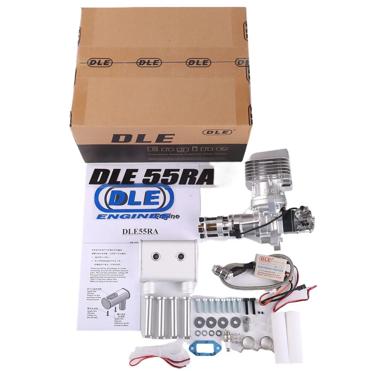 Dle 55 Ra  Dle Gasoline Engine For Rc Gas Airplane Model 1