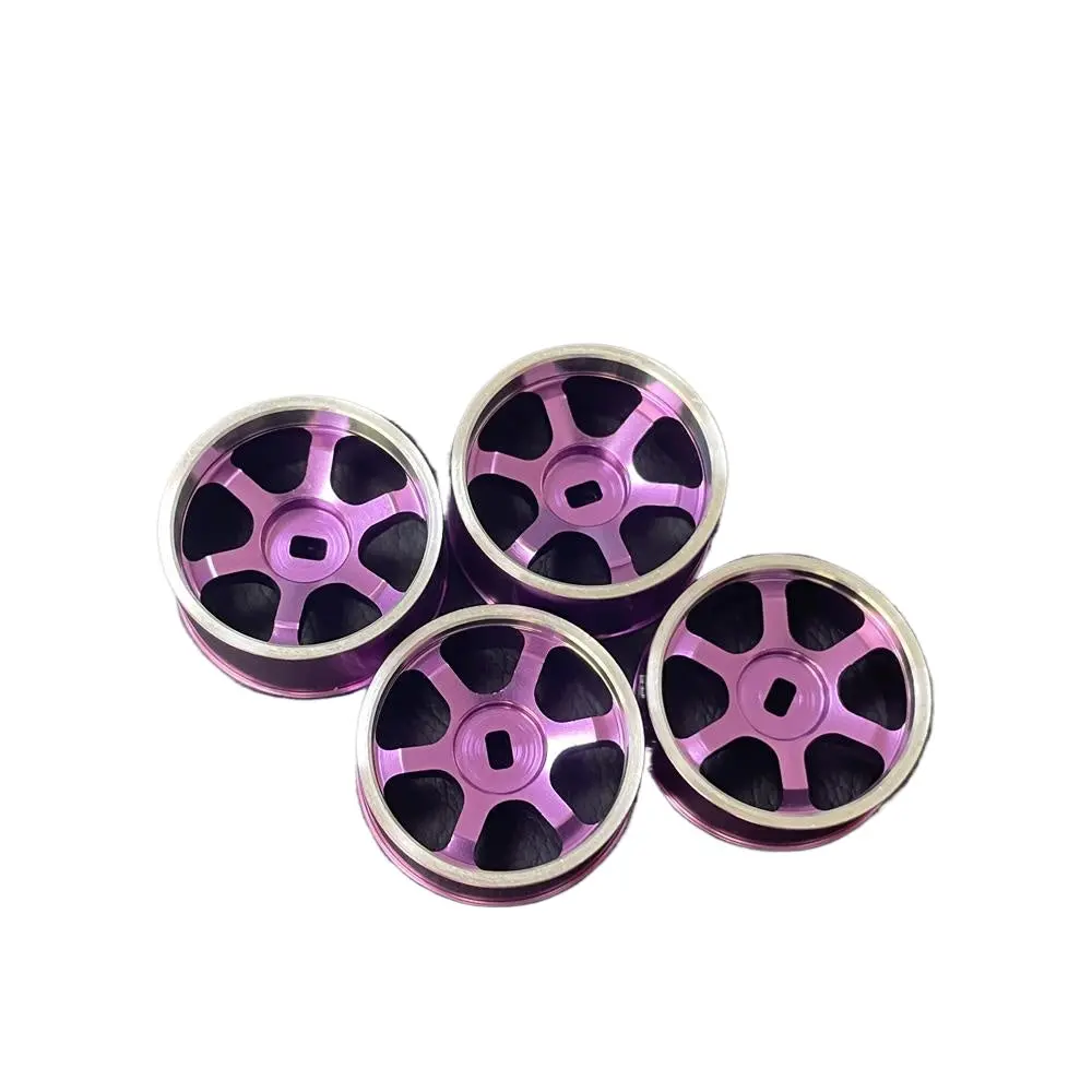 4Pcs Tg Racing 22Mm Te37 Metal Wheels For 1/24 Rc Drift Car 1