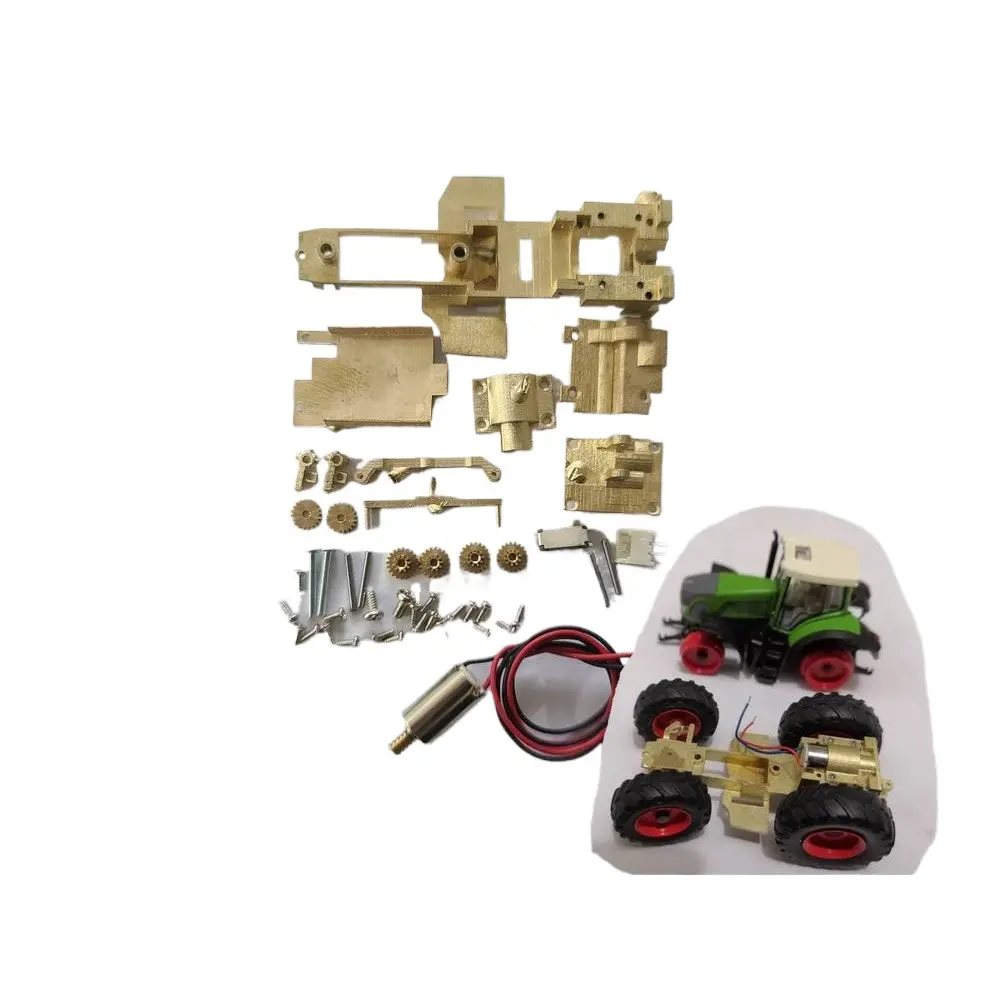 1:87 Ho Rc Tractor Fendt Brass Chassis Kit Static Modification 1