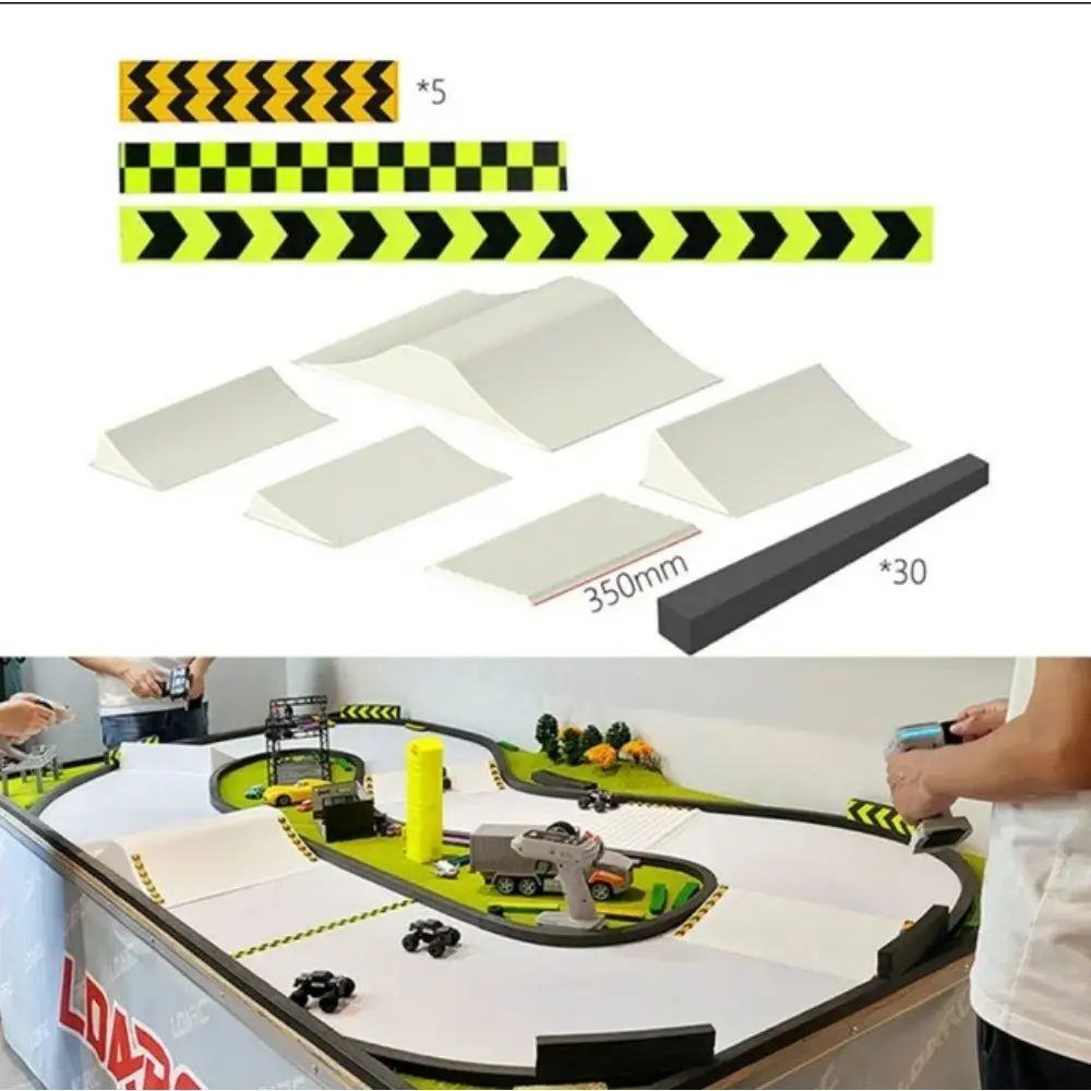 1/58 1/76 Remote Control Car Track Scene Layout Props 1