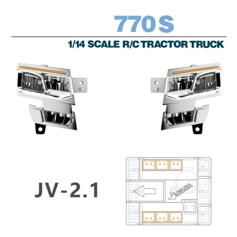 Led 5V Headlight Lighting System For 1/14 Tamiya Rc Scania 770S 56371 56368 5