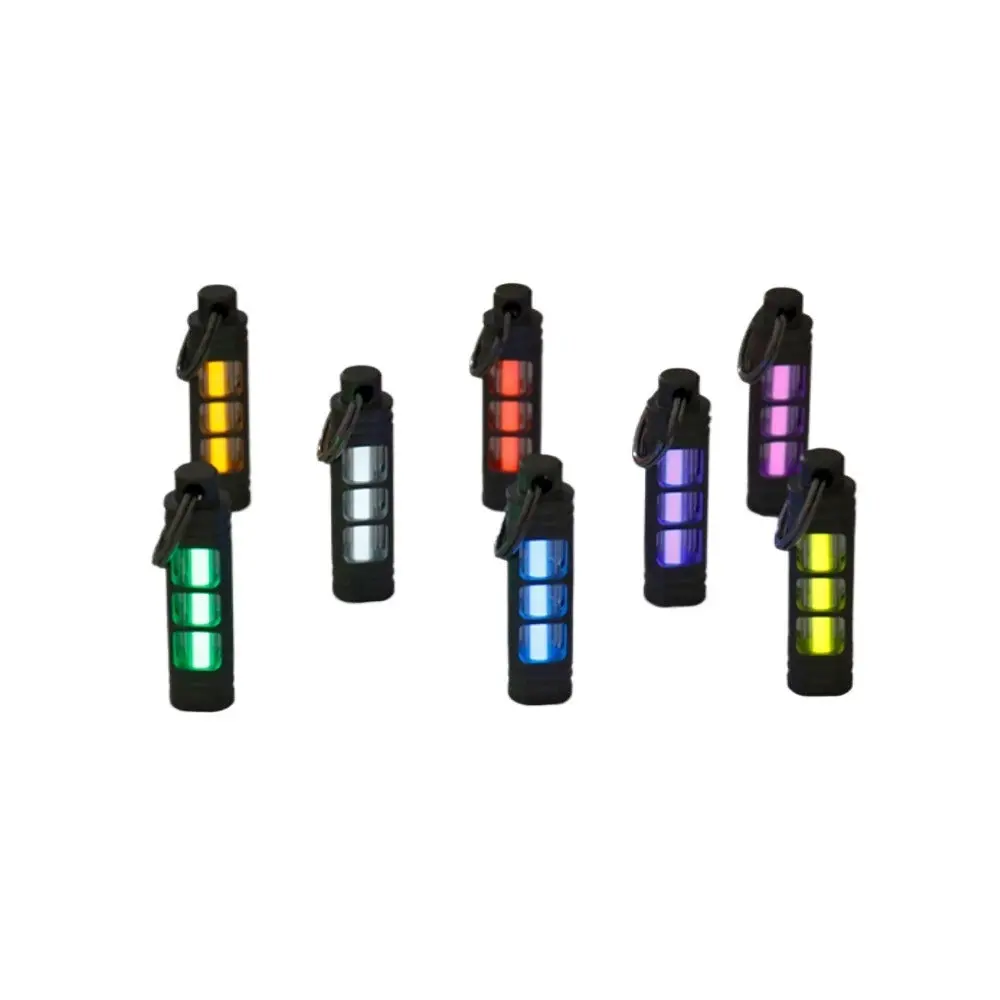 Titanium Alloy Tritium Tube Keychain Self-Luminous 25Years 3.5X25mm 3