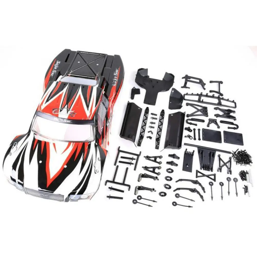 5B Upgrade To 5Sc Transparent Car Body Shell For 1/5 Hpi Rovan  Km Gtb Ts Baja 5Sc Rc Car 1