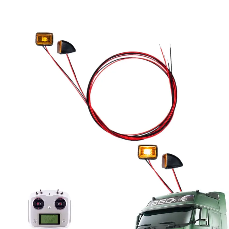 Roof Width Lights For 1/14 Tamiya Rc Tractor Truck 1