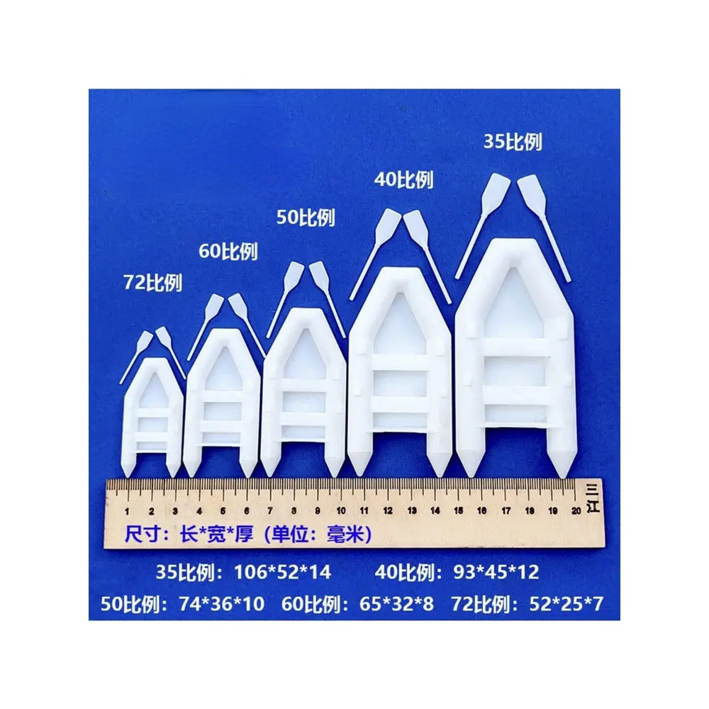 10Pcs Miniature Scale Plastic Lifeboat Model 2