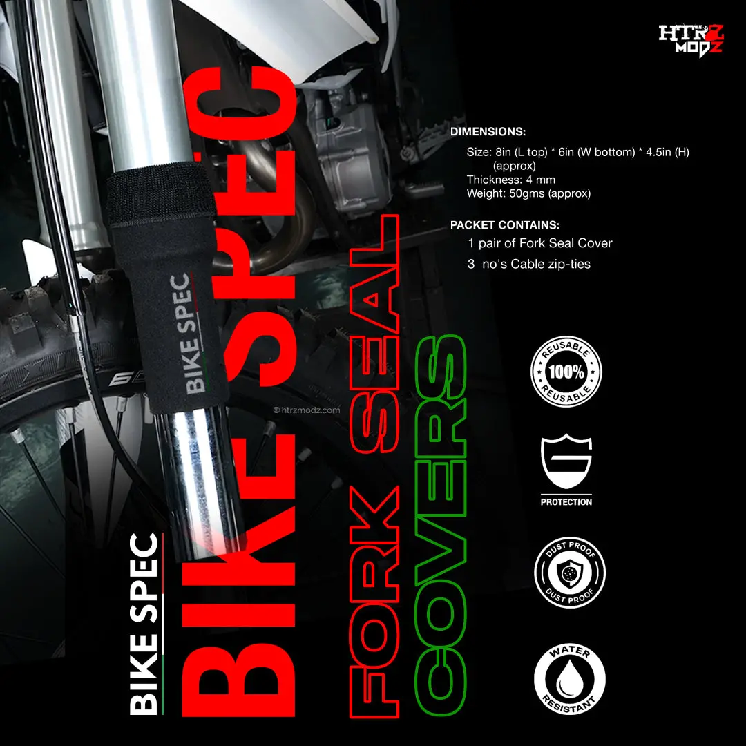 Bike Spec Fork Seal Covers – Universal & Dustproof 1