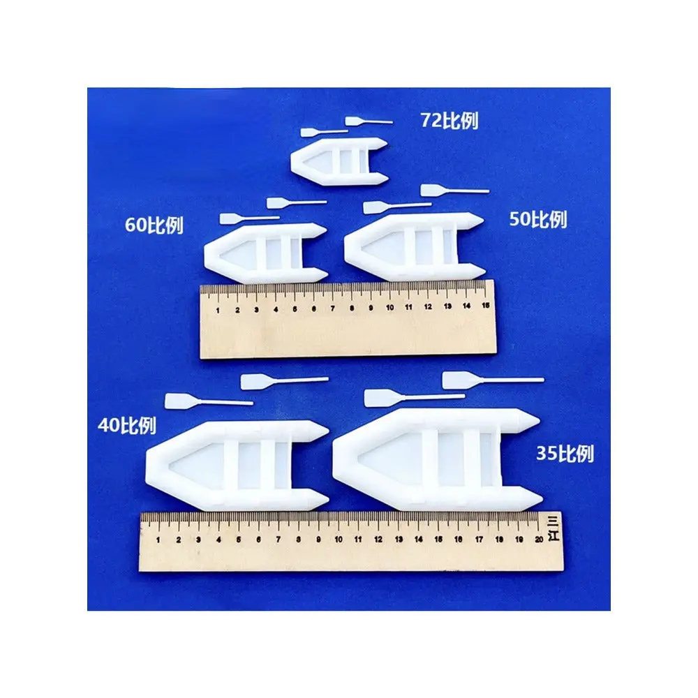 10Pcs Miniature Scale Plastic Lifeboat Model 4