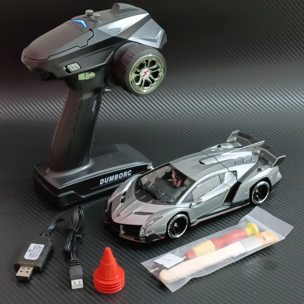 1/24 Brushed Power Awd Metal Shell Frame Remote Control Drift Mosquito Car Mini-Q8 Rtr 21