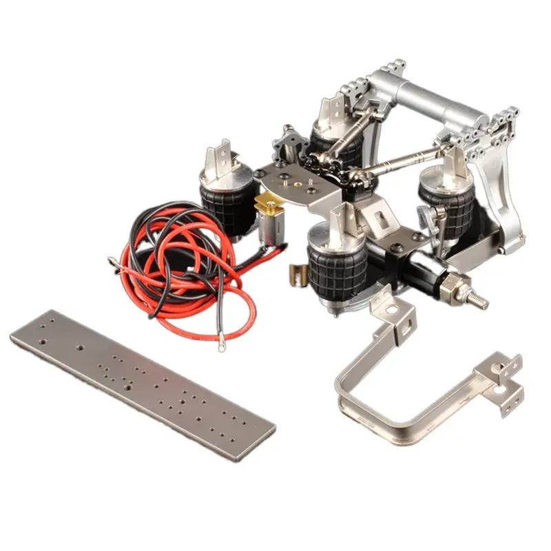 Rear Axle Electric Air Suspension System Kit For 1/14 Tamiya Rc Trailer Tipper Scania R620 770S 1