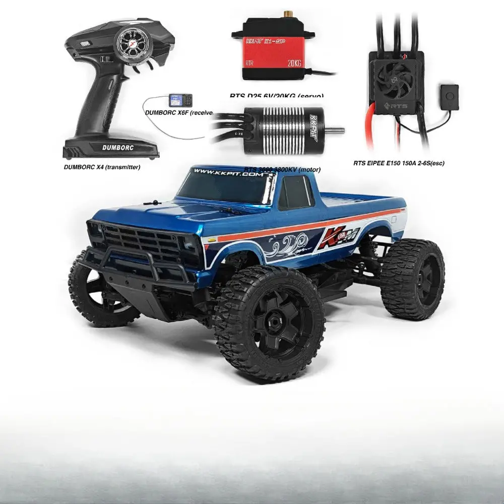Kkpit 1/10C F150 Rc Pickup With Kone-M Chassis Cs040 Transparent Case Rtr 1