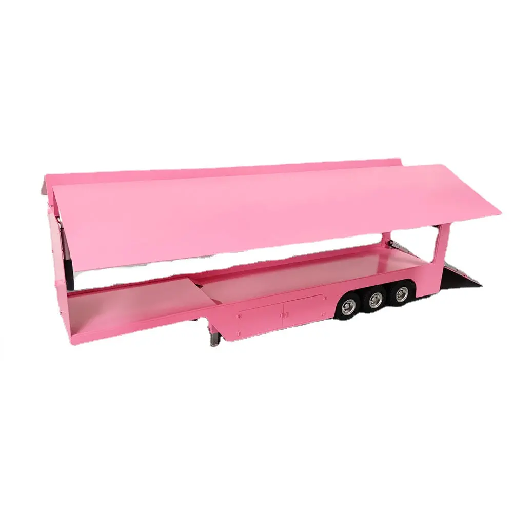 Pre Order 1/14 Rc Lift Flank Box Trailer Metal Tractor 1