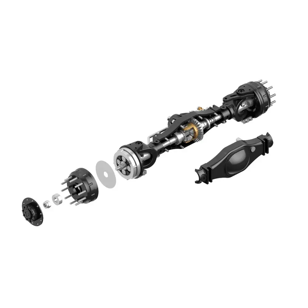 Kabolite 1/14 Tamiya Rc Truck Metal Axle With Wheel Side Reduction Function 4X4 6X6 8X8 1