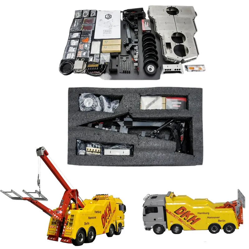 Metal Hydraulic Wrecker Rescue Kit For 1/14 Tamiya Rc Tractor  Volvo 56362 Fh16 1