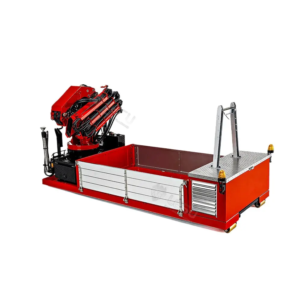 Lesu 1/14 Rc Truck 8X8 Hydraulic Ro-Ro Truck With Crane Ballast Bucket Assembly 3