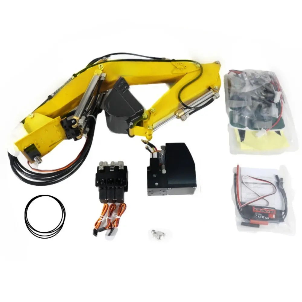 Hydraulic Oil Pump Integrated Oil Tank Kit For Huina 580 1580 Rc Excavator 1