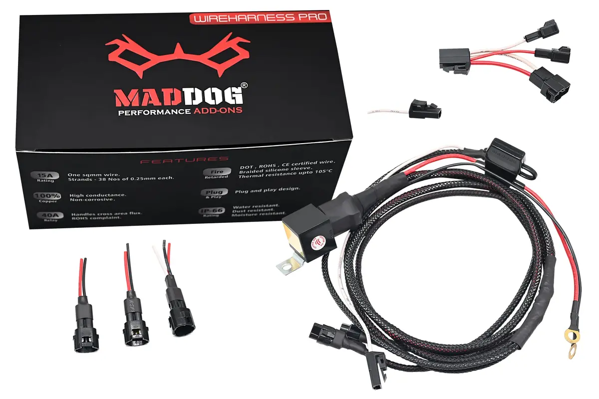 Maddog Wire Harness Pro For Auxiliary Lights 1