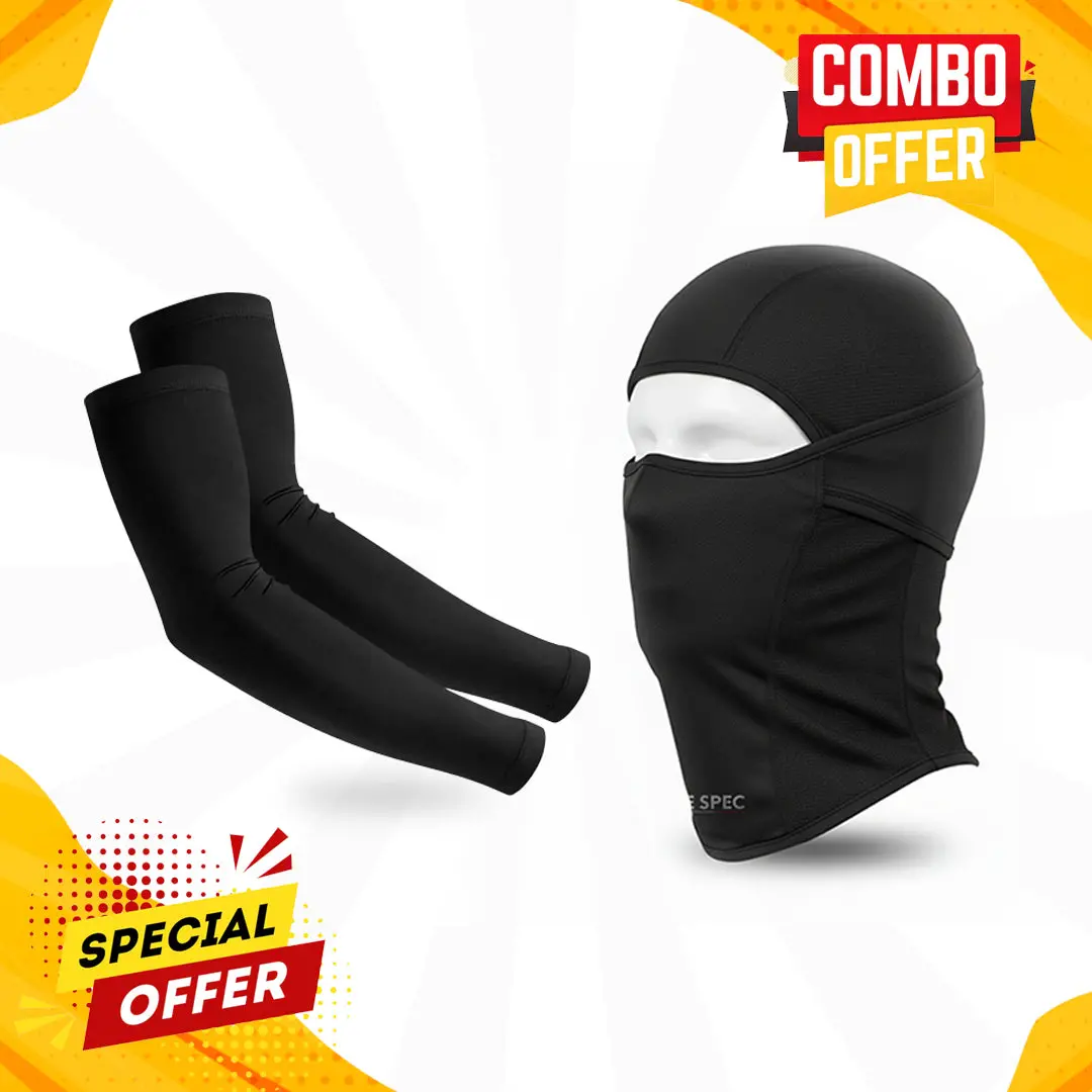 Bikespec Dryfit Balaclava And Arm Sleeve - Combo 1