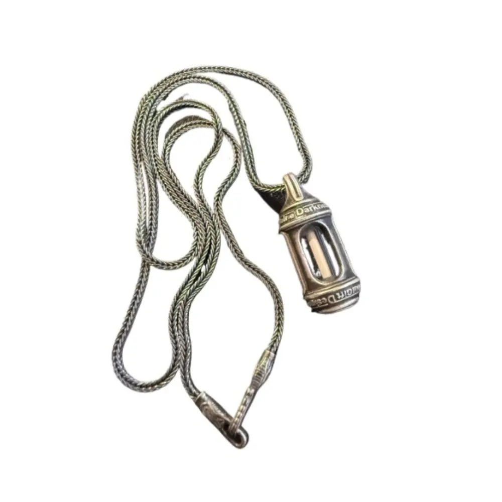 925 Silver Pendant With Mini Tritium Tube For Vintage Necklace 4