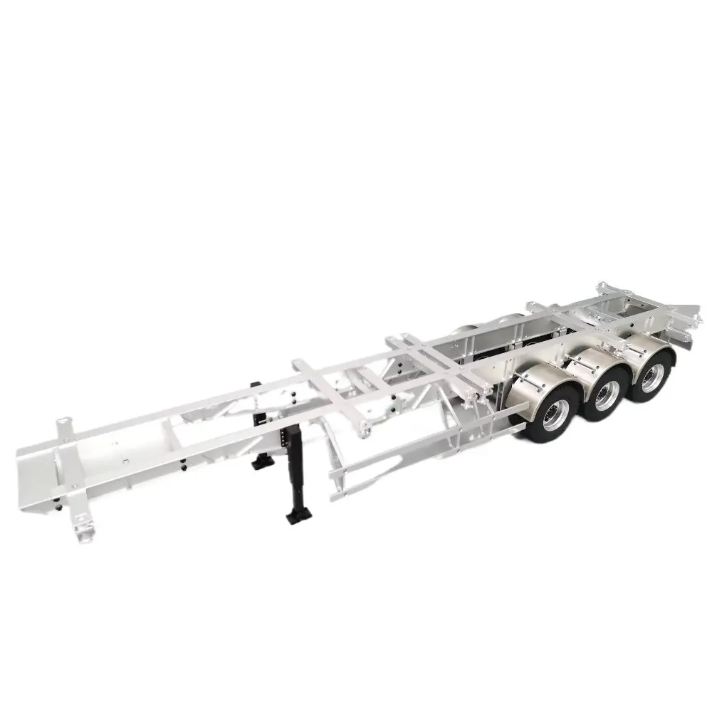 90Cm 1/14 40Ft Metal 3-Axle Trailer For 1/14 Tamiya Trailer 1