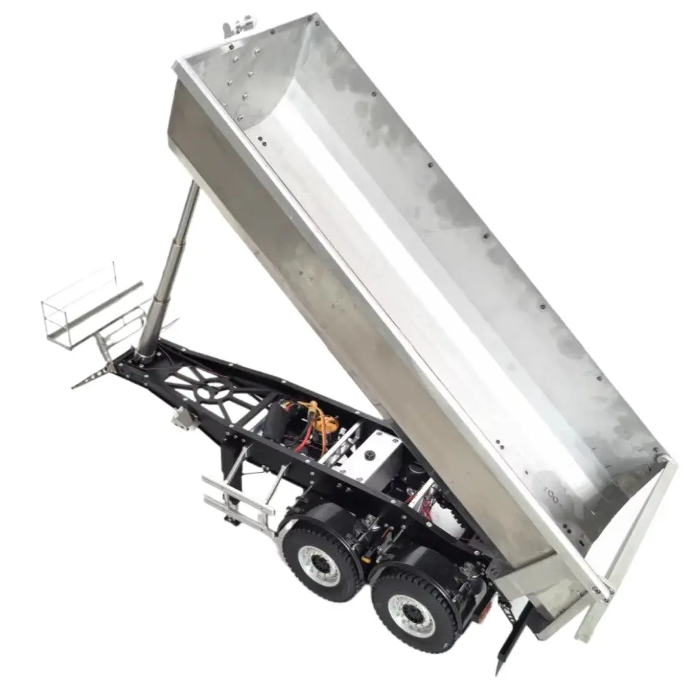 1/14 Tamiya Remote Control Hydraulic Double Axle Trailer Dump Truck 1