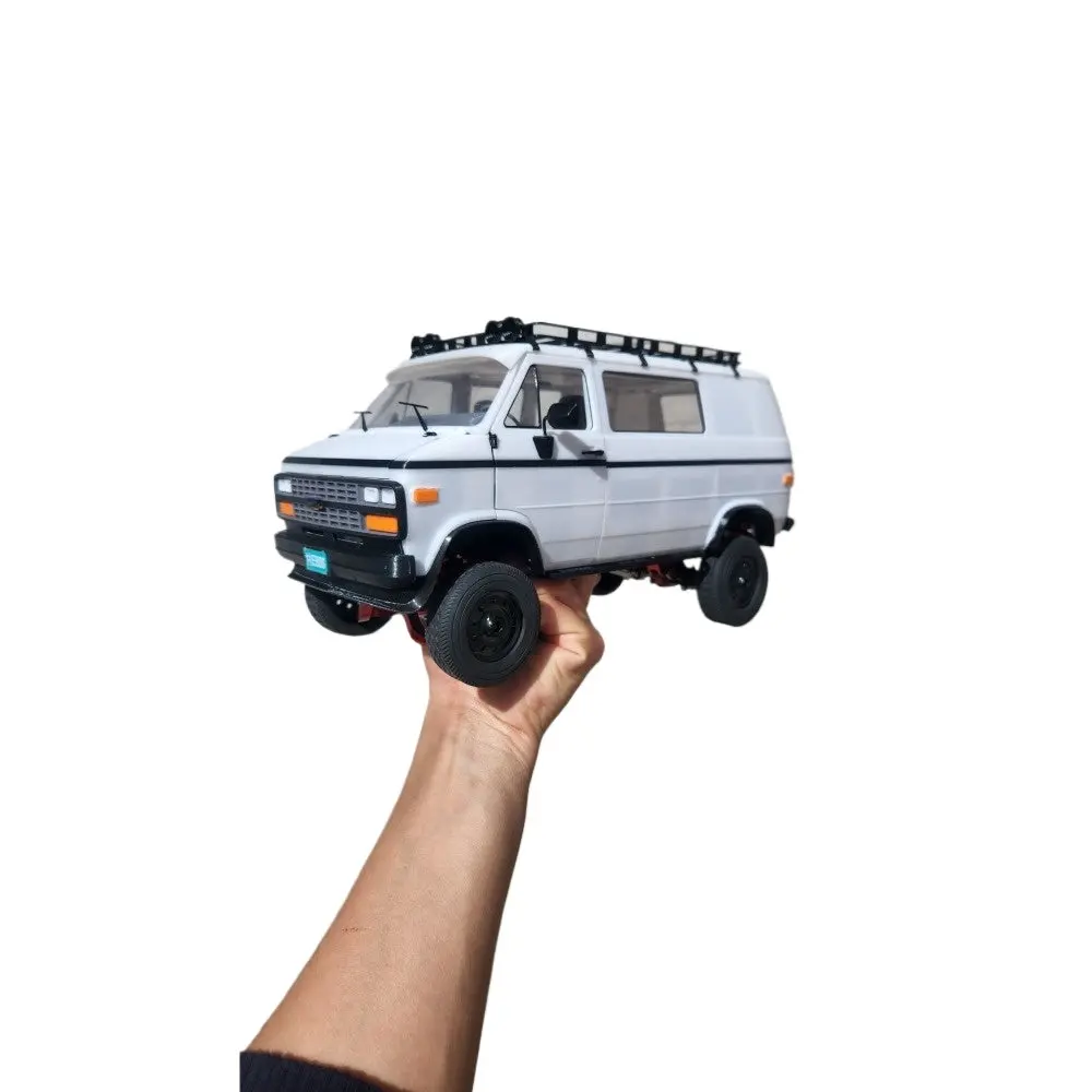 Wpl D12 Remote Control Car Modified With 3D Printed Car Shell Version 2