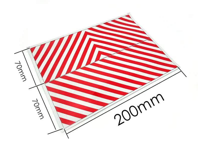 Reflective Warning Sticker For 1/14 Tamiya Rc Truck Trailer Tipper Scania Car Diy Parts 1