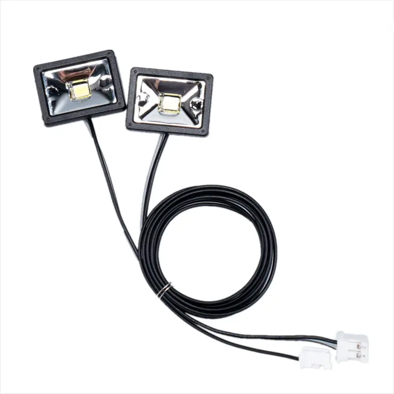 Dc3v Rectangular Plastic Lamp For 1/14 Tamiya Rc Tractor Trcuk Scania R620 770S Volvo Fh16 Diy 1