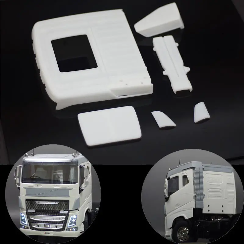 Low Roof Cab Shell Kit  For 1/14 Tamiya Remote Control Truck Tractor Volvo Fh16 750 560360 1