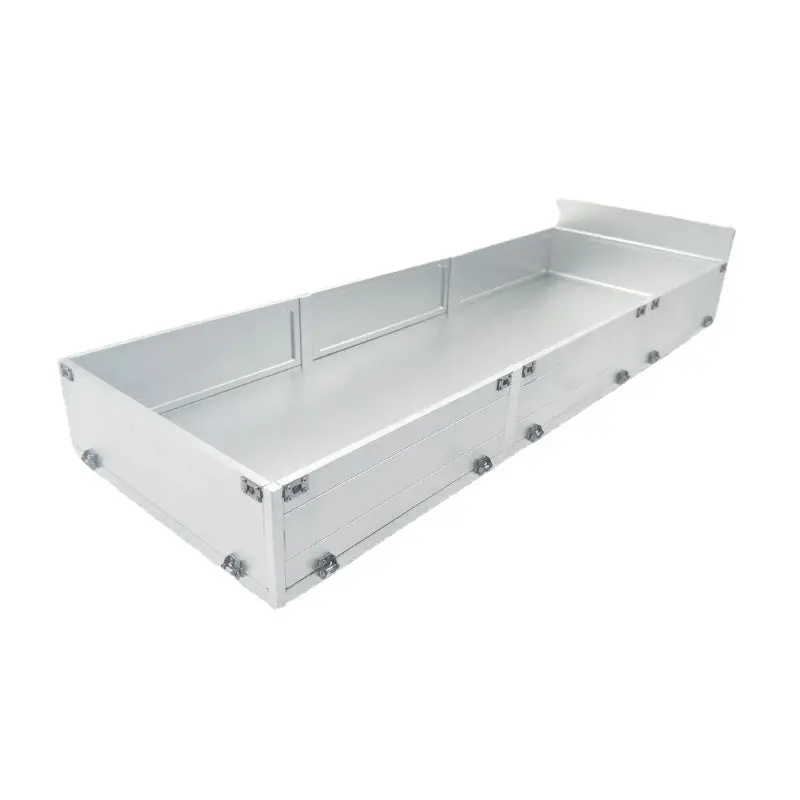 8X8 Aluminum Alloy Cargo Bucket With Beam For 1/14 Tamiya Rc Truck Tipper 1