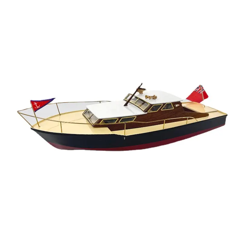 1/35 Alice Retro Log Yacht Log  Rc Boat Model Kit 423Mm 1
