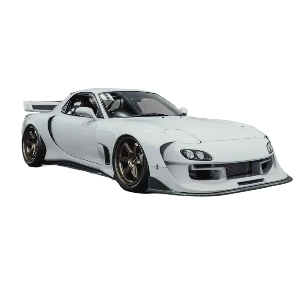 1/24 Rx7 Lto Rc Drift Car White Paint Body Finished Product 1