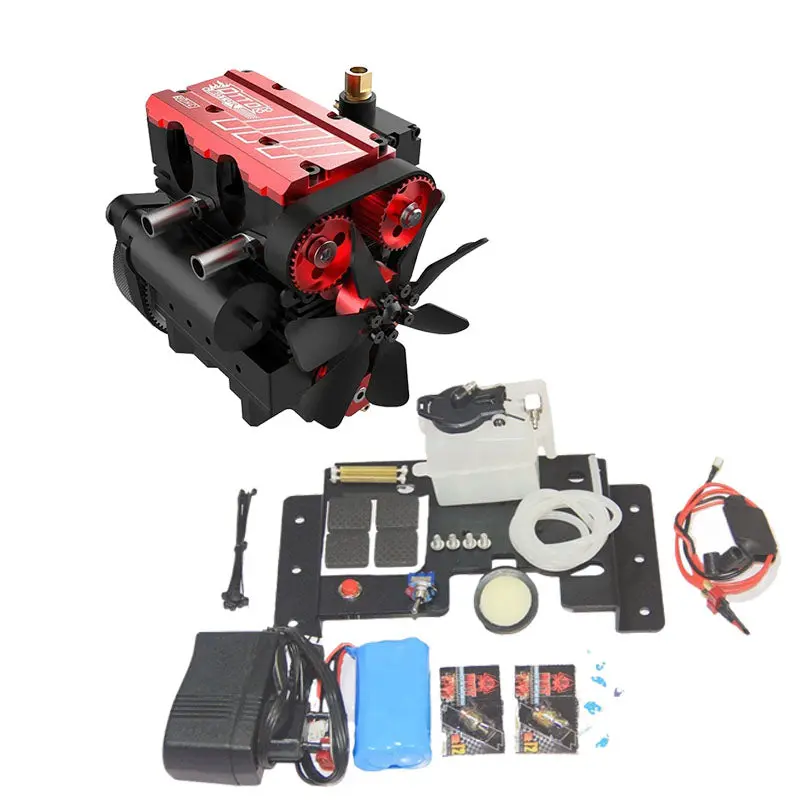 Toyan Fs-L200ac Engine Model 7Cc Inline 2 Cylinders 4 Stroke Air Cooled Nitro Engine Model Kit 1