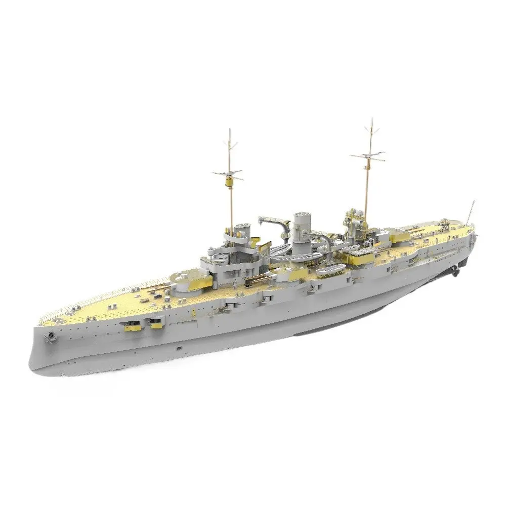 Cy536 1/200 Nassau-Class Remote Control Warship Model Ship Diy Kit 1