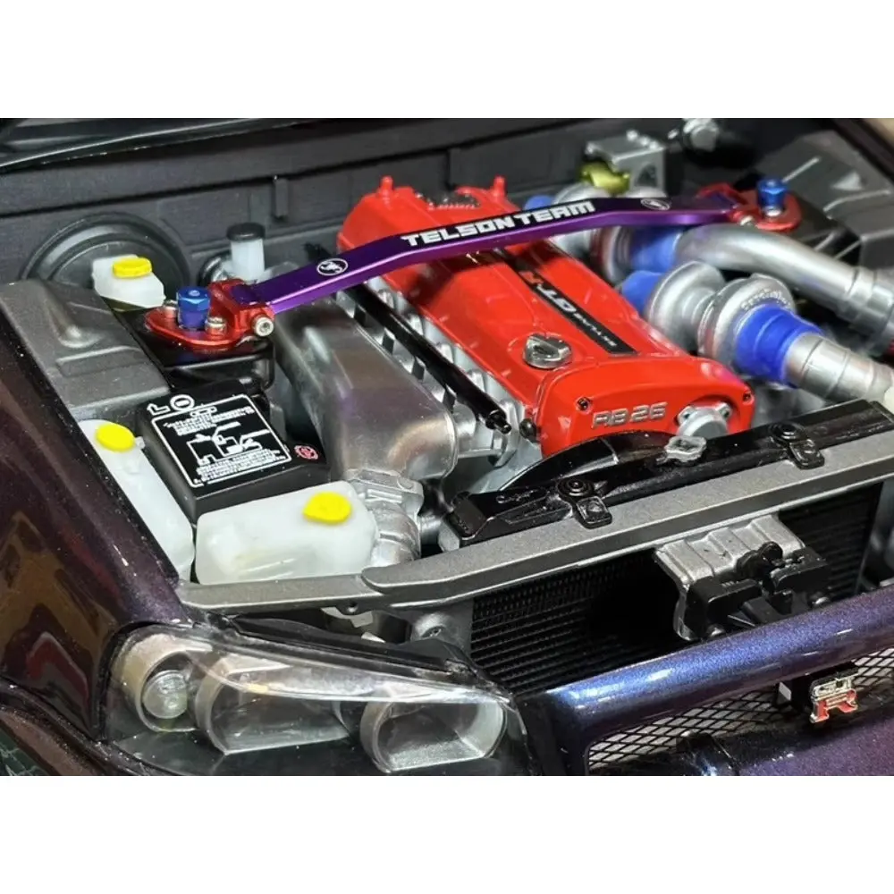 Capo Gtr R34 Rc Car Brake Pump Clutch Power Pump Water Tank Abs Wiper Motor Hood Lock Simulation Model Op Part 1