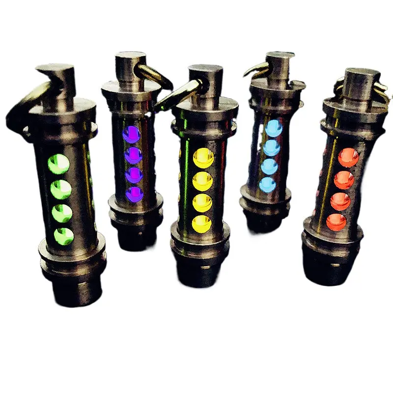 Brass Retro Tritium Trachea Pendant Self-Luminous For 25 Years 1