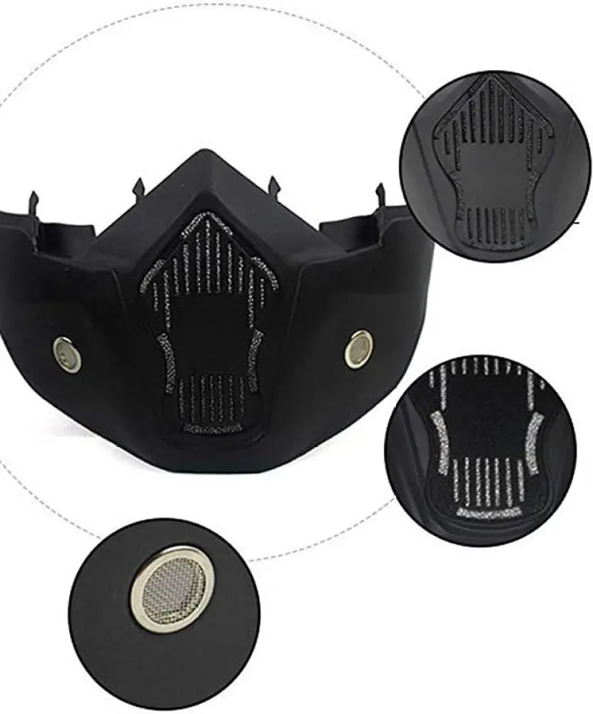 Premium Quality Riding Facemask With Goggles 4